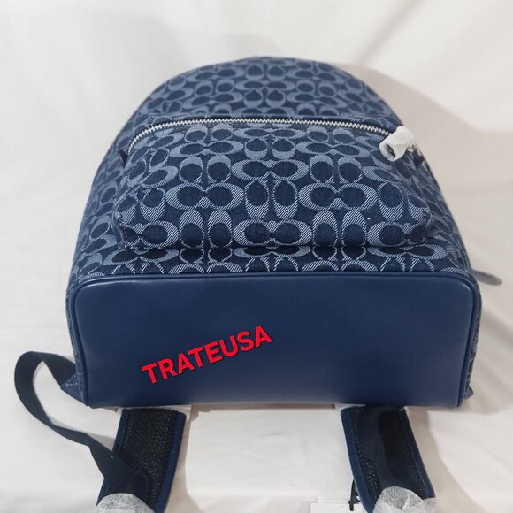 Charter Backpack In Signature Denim - Picture 13 of 16